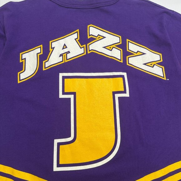 Vintage Salem Sportswear Utah Jazz AOP Tee L - Picture 5 of 9